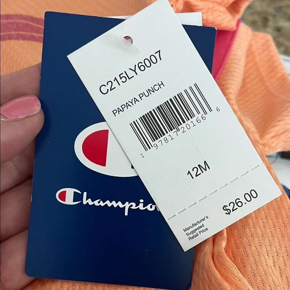 Champion Toddler Dress in Orange and Pink
